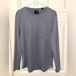 Cuts Clothing Men's Long Sleeve Crew Tee in Slate Gray
